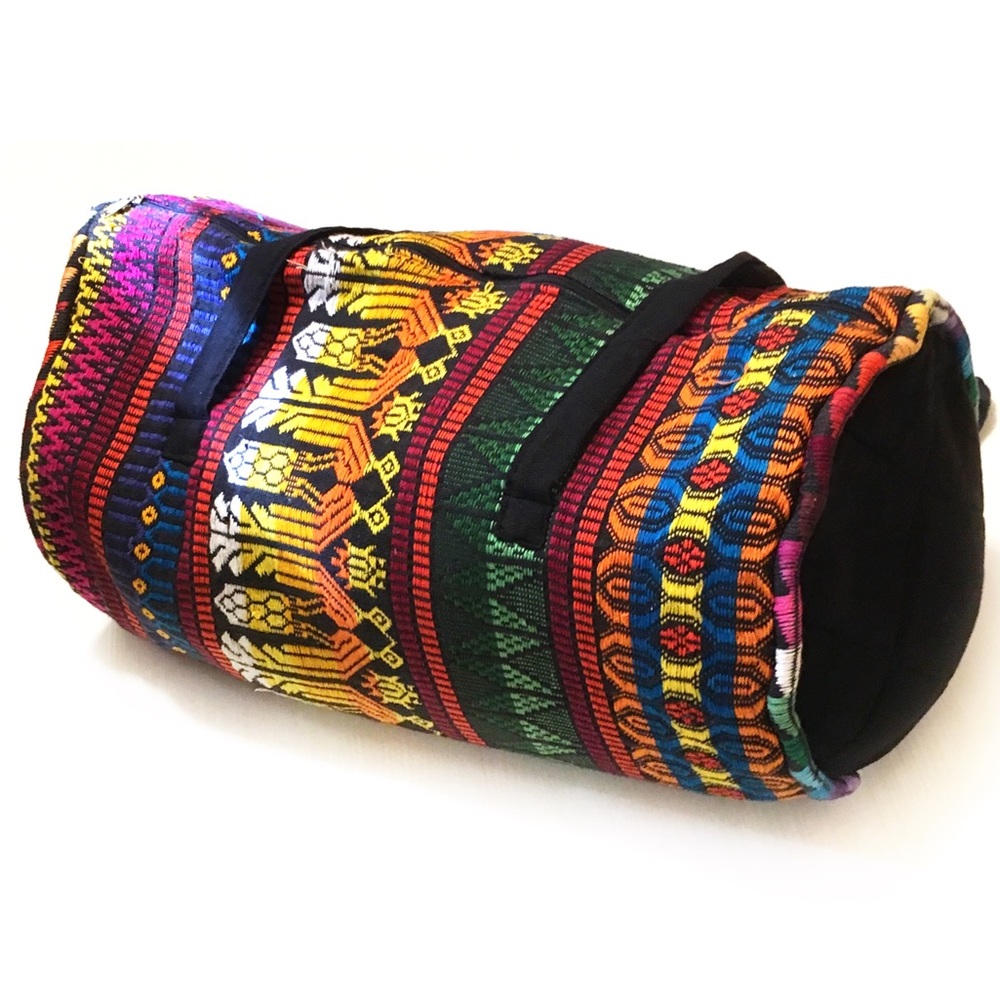 Vintage OTOMI embroidery BOHO duffle bag weekender - Picture 3 of 7